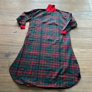 LL Bean plaid Flannel Night Dress